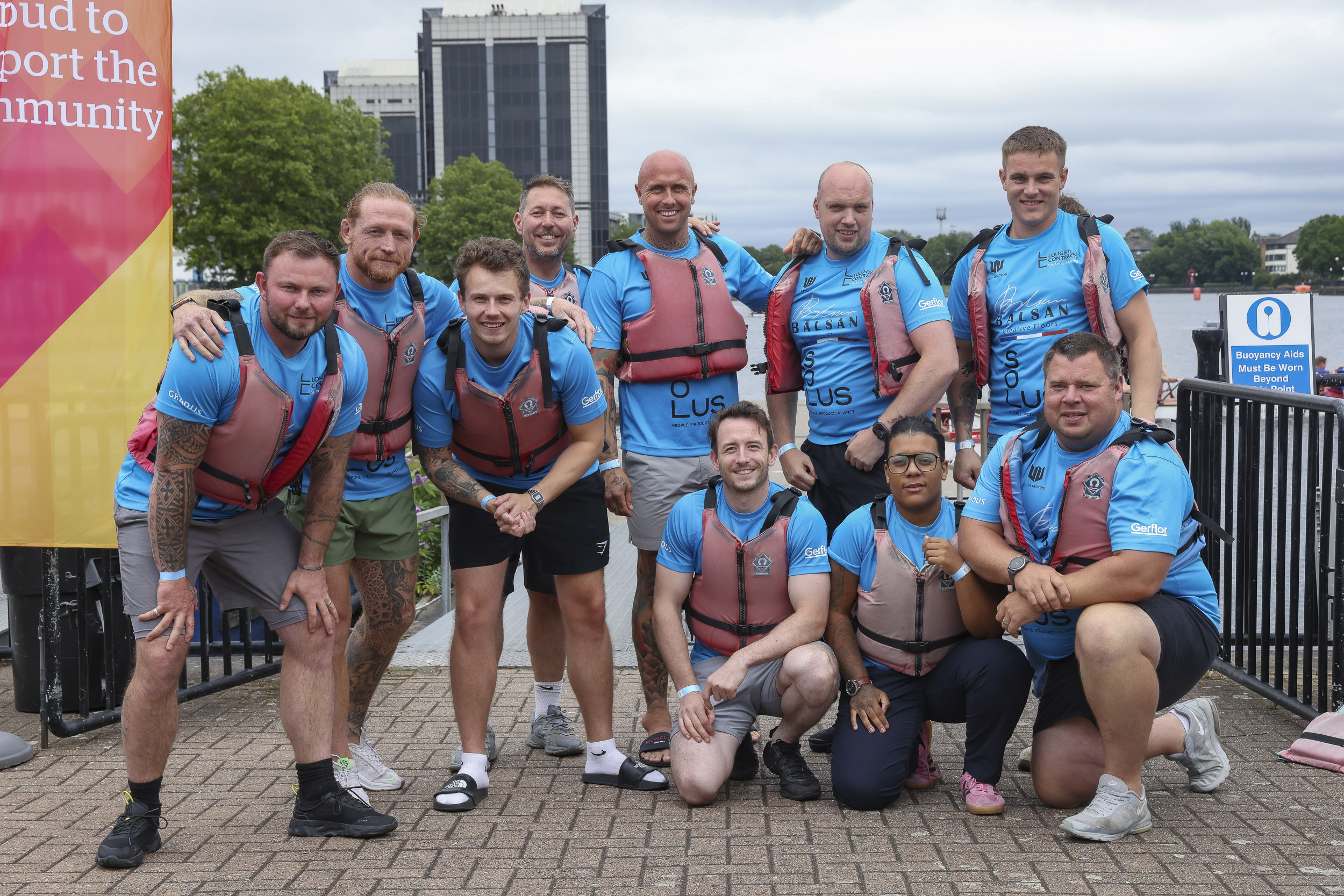 Canary Wharf Contractors - Dragon Boat Race - Loughton Contracts