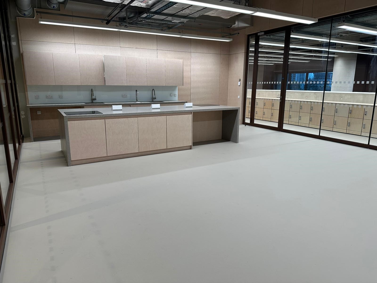 UCL Marshgate - Resin Flooring - Loughton Contracts